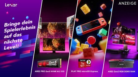 Superschnelle SSDs und die beste Micro-SD Express Karte für Nintendo Switch 2: All das gibt es jetzt von Lexar im Top-Angebot bei der Amazon Gaming Week