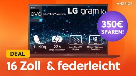 22 Stunden Akkulaufzeit + ultraleicht: LG Office Laptop mit Core i7-Prozessor über 300€ günstiger bei Amazon