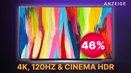 800€ Rabatt auf den LG OLED C2! 4K Smart TV mit 120Hz, Cinema HDR + HDMI 2.1 für PS5 jetzt 46% günstiger im Amazon Sale