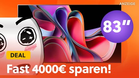 Fast 3000€ sparen und 1000€ Cashback obendrein: Gigantischer 83 Zoll LG OLED TV im Amazon-Hammerdeal!