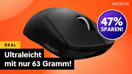 Logitech G PRO X SUPERLIGHT: Sichert euch eine der schnellsten Gaming-Mäuse überhaupt zum halben Preis bei der Amazon Gaming Week!