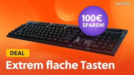 100€ Rabatt auf die Logitech G915: Kabellose Gaming-Tastatur mit extra flachen Tasten im Angebot