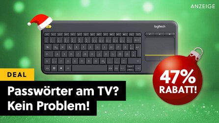 Praktische Logitech Tastatur für Fernseher + Konsole im Angebot: So erspart ihr euch nerviges Gefummel