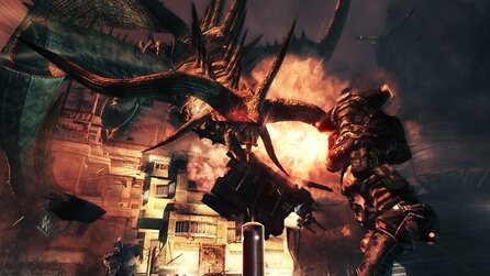 Lost Planet 2 - Screenshots mit feurigem Bossgegner