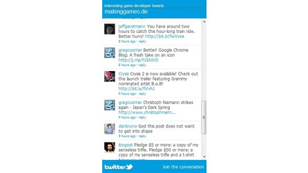 Entwickler-Tweets auf makinggames.de - Neues von den ganz Großen der Branche