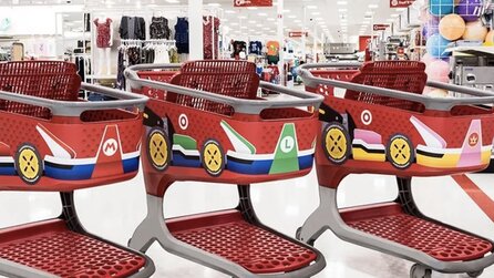 Mario Karts im Supermarkt - Witzige Werbeaktion mit Nintendo-Flitzern