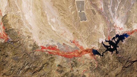 Riesiger roter Fleck über berühmter Filmlocation in Marokko entdeckt: Ein Foto aus dem All zeigt eine Landschaft, die es so für uns nicht gibt