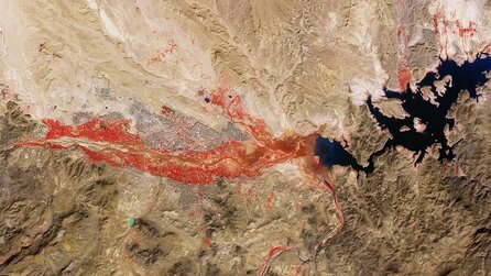 Teaserbild für Hier wurden »Gladiator« und »Game of Thrones« gedreht – ein Satellit zeigt die Landschaft plötzlich leuchtend rot, obwohl sie gar nicht rot ist