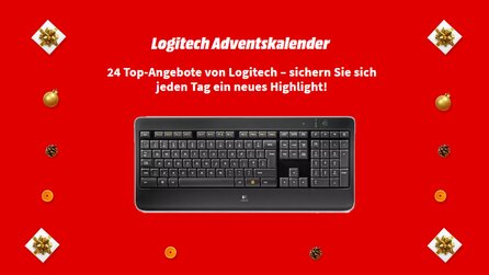 MediaMarkt Adventskalender heute mit der kabellosen Logitech K800 [Anzeige]