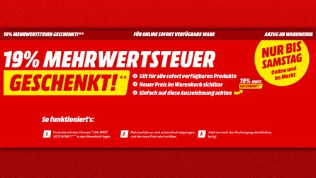 Samsung Galaxy S8 für 354€, Galaxy S9 mit Tab E für 500€ - Mehrwertsteuer geschenkt auf MediaMarkt.de