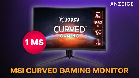 27 Zoll MSI Curved Gaming Monitor mit 1 ms Reaktionszeit + 165 Hz jetzt günstig im Angebot sichern