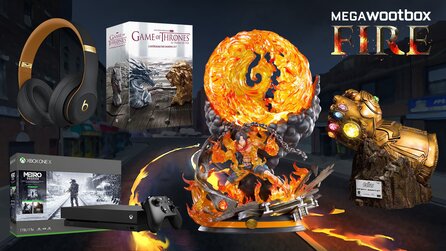 Das ist die 2.000€ Megawootbox zum Thema »Fire« - du kannst sie gewinnen!