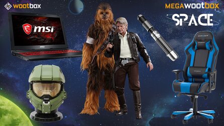 Han Solo und Chewbacca in der Megawootbox »Space« - 2.000-Euro-Kiste für echte Weltraum-Abenteuer