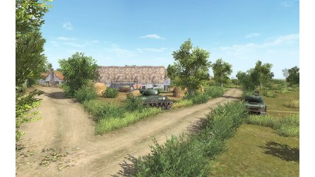 Men of War - Screenshots: Panzer und guter Wein