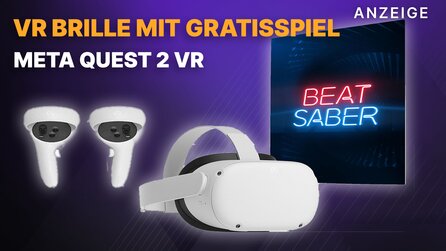 Meta Quest 2 VR Brille mit Gratisspiel Beat Saber: Noch launiger als damals die Switch!