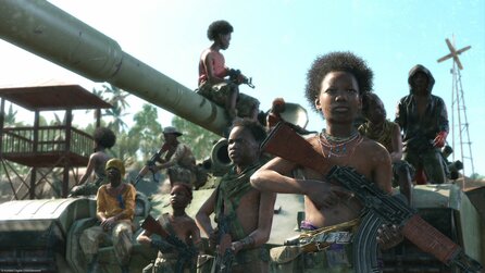 Metal Gear Solid 5 - Screenshot in TV-Bericht über Kindersoldaten