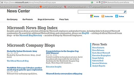 Microsoft erneut gehackt - Syrian Electronic Army hatte Zugriff auf Blogs und Twitter-Konten