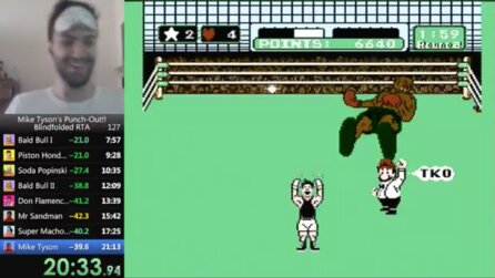 Rekord - Speedrunner kloppt sich mit Augenbinde durch Punch-Out!!