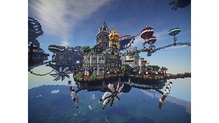 Minecraft - Screenshots aus dem BioShock-inspirierten »Columbia«