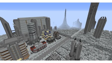 Minecraft trifft Star Wars - Coruscant von Reddit-User vistachess