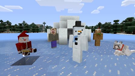 Minecraft: Xbox 360 Edition - Screenshots vom »Festive Skin Pack«