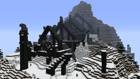 Minecraft - Screenshots vom »Skyrim-Mash-up« (Xbox 360)