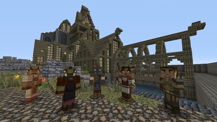 Minecraft - Screenshots vom »Skyrim-Mash-up« (Xbox 360)