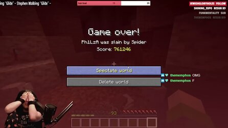 Minecraft fünf Jahre im Hardcore-Modus überlebt - Streamer Philza stirbt im Spiel einen ziemlich unrühmlichen Tod