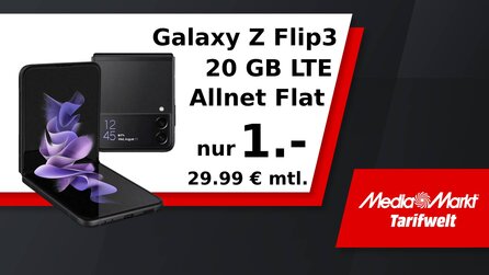 Nur noch kurze Zeit: Galaxy Z Flip3 mit 20 GB Datenvolumen und Flat [Anzeige]