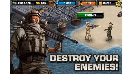 Modern War - Screenshots des Mobilespiels