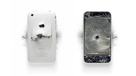 Moderne Kunst - Aus zerstörter Apple-Hardware