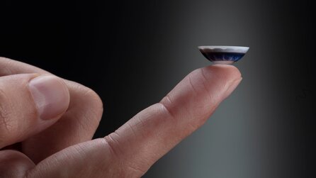 Display im Auge - Kontaktlinse mit 70.000 Pixeln auf der Größe eines Sandkorns