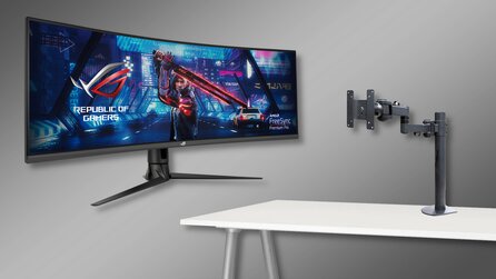 Asus XG43VQ: Meine neue Monitorhalterung ist spitze und regt mich auf