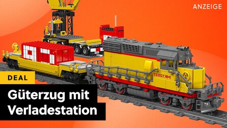 Motorisiert, über 1000 Teile und supergünstig: Dieser Zug im LEGO-Style hat richtig viel zu bieten!