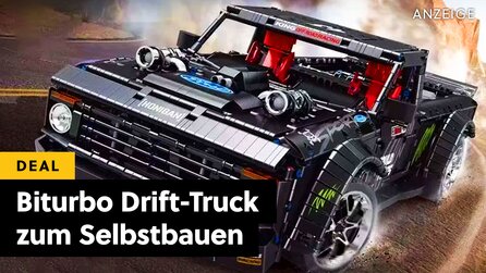 Über 900 PS, zwei Turbolader und Allrad: Dieser Pickup-Truck ist eine Drift-Legende – und ihr könnt ihn aus 3.700 Teilen nachbauen