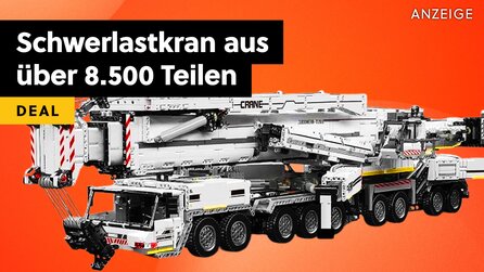 Der größte Schwerlastkran aus Klemmbausteinen kratzt an magischer Preisgrenze bei Amazon