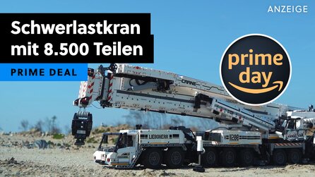 Das größte Technik-Modell des Prime Days ist dieser Schwerlastkran mit über 8.500 Teilen und 9 Achsen