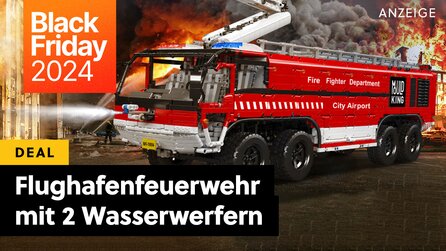 Tatütata, der Black Friday ist da: 6.000 Teile Feuerwehrauto der besten LEGO-Alternative – mit echten Wasserwerfern!
