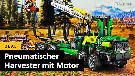 Pneumatischer Holzvollernter im Technik-Gewand mit fast 1.000 Teilen! Dieser Harvester hat kein Recht, so günstig zu sein