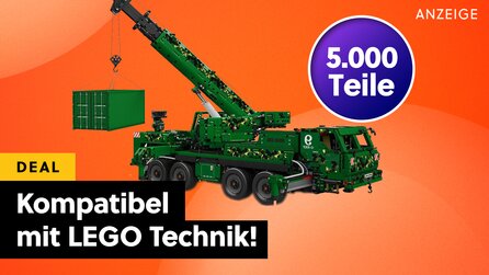 LEGO Technic? Nein, Besser! Liebherr-Kran mit 5.000 Teile, Servo-Motoren + über einen Meter groß zum echten Hammerpreis!