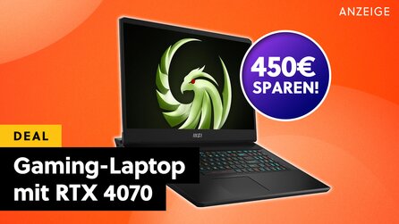 Großer Gaming-Laptop mit scharfem 240Hz-Display, neuster RTX-Grafik + massenhaft Speicherplatz im Angebot