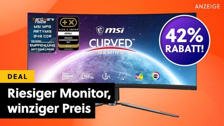 Riesiger MSI Gaming-Monitor günstig wie nie bei Amazon: 34 Zoll, UWQHD, 165Hz und Curved fast zum halben Preis