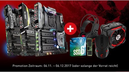 Gratis Gaming-Zubehör zu MSI Z370-Mainboards - Kostenlose SSD, Maus, Kühler bei teilnehmenden Partnern
