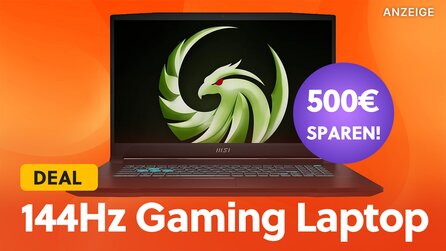 Raytracing + DLSS 3 zum Mitnehmen: 144Hz Gaming-Laptop von MSI jetzt mit 500€ Rabatt im Amazon-Angebot