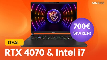 NVIDIA RTX 4070 + Intel i7: 240Hz Gaming Laptop von MSI jetzt mit 700€ Rabatt im Amazon Angebot