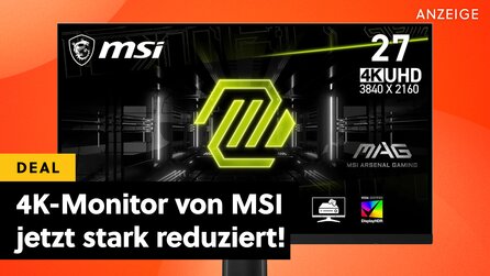 Einfach der perfekte Monitor für PC, PS5 und Xbox: 4K, über 144Hz und nur 0,5 ms - bei Amazon spart ihr jetzt so richtig!