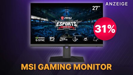 MSI Megadeal: 27 Zoll Gaming Monitor mit 144Hz + 1 ms Reaktionszeit schonungslos günstiger bei Amazon