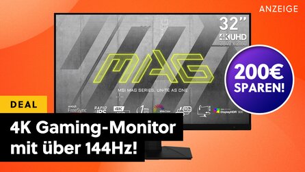 32 Zoll, über 144Hz und HDMI 2.1: Dieser MSI Gaming-Monitor ist ein absolutes Angebots-Highlight beim Amazon Spring Sale!