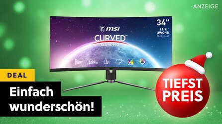 34 Zoll, 165Hz + 1ms Reaktionszeit: MSI Curved Gaming-Monitor mit UWQHD-Auflösung zum Tiefstpreis im CyberDeal-Angebot!