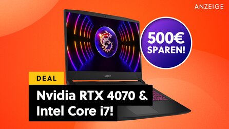 MSI Gaming-Laptop mit Nvidia RTX 4070 und 144Hz: Amazon räumt die Lager leer - und ihr spart satte 500€ im Angebot!